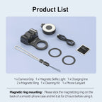 TELESIN Magnetic Phone Camera Shoot Hand Grip Phone Holder Shooting Aid Remote Control Handle for Smart Phone iPhone Android